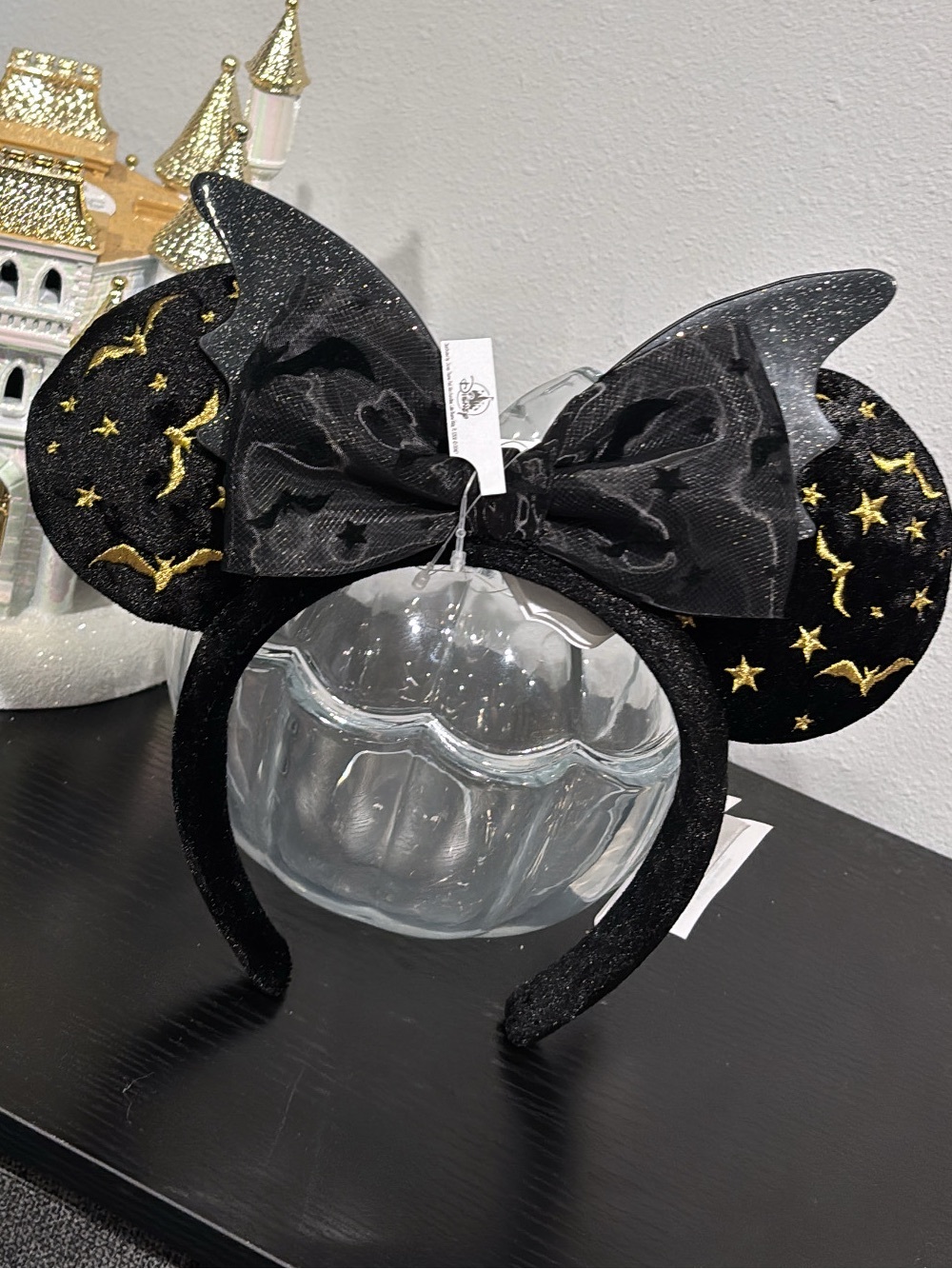 Disneyland Black Minnie Ear Headband - 2026 Halloween Collection - NWT!!